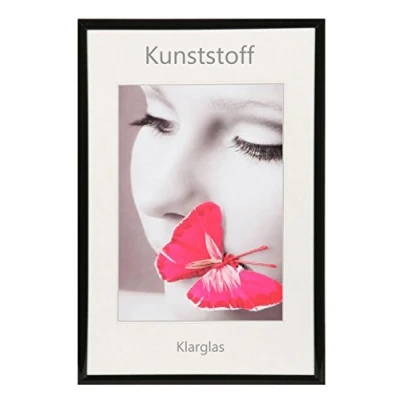 Abbildung von Ideal Dokument Bilderrahmen 21x29,7 DIN A4 Urkunde Meisterbrief Zeugniss Zertifikate: Farbe: Schwarz o. Aufsteller Glas