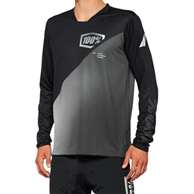 Abbildung von 100% MTB WEAR Unisex R Core X Long Sleeve Jersey Schwarz/Grau L T Shirt, L/XL