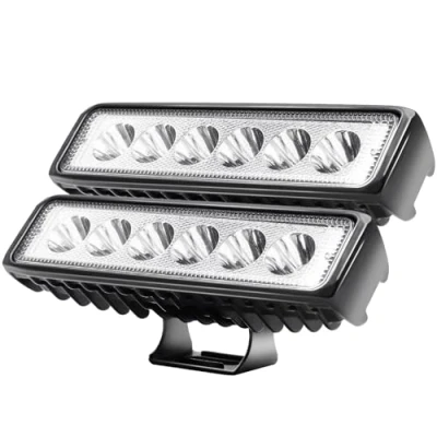 Abbildung von CCLIFE Led Arbeitsscheinwerfer 12V 18W Auto Traktor IP67 Offroad 6000K Wasserdicht Arbeitslicht Spotlight für SUV UTV ATV LKW, 2 Stück 15x4x3.8cm CushHom