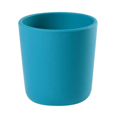 Abbildung von BÉABA, Trinkbecher für Babys/Kinder, 100% Silikon, weiches und sehr widerstandsfähiges Material, mikrowellengeeignet, Blau