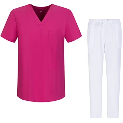Abbildung von MISEMIYA Unisex Schrubb Set Medizinische Uniform mit Oberteil und Hose Ref.G713 6802 X Small, Fucisa 68