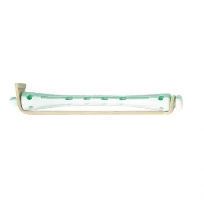 Abbildung von Sinelco Permanent Lockenwickler Lang 12st Grün Weiß 6mm