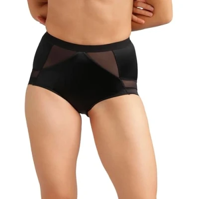 Abbildung von Playtex Damen Maxi Shaping Slip für eine perfekte Silhouette Bequem und Elegant Slip, Schwarz, S