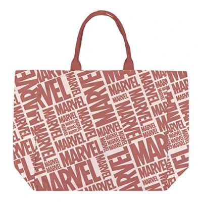 Abbildung von CERDÁ LIFE&#039;S LITTLE MOMENTS 2100003318, Bolsos de Tela con Licencia Oficial Marvel para Mujer, Beige, 47 x 45 17 CM