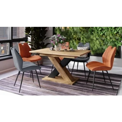 Abbildung von designimpex Esstisch Design Karo Tisch ausziehbar 140 180 cm Esszimmer