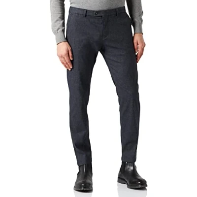 Abbildung von bugatti Herren 4890 16348 Freizeithose, Dunkelblau, 3830