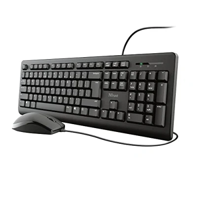 Abbildung von Trust Primo USB Tastatur, QWERTY, US Layout, Schwarz