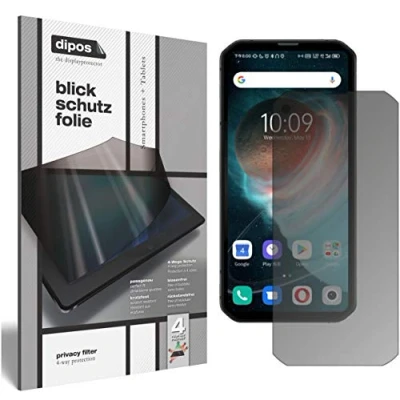 Abbildung von dipos I Sichtschutz Folie matt kompatibel mit Blackview BL6000 Pro Blickschutzfolie Display Schutzfolie Privacy Filter
