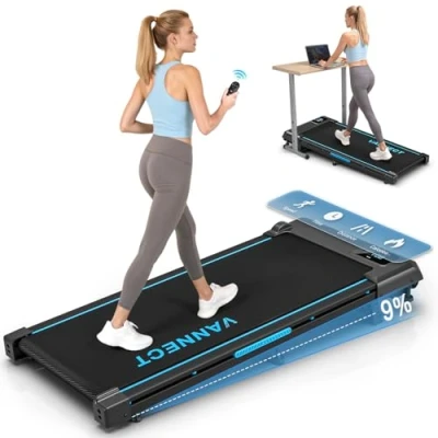 Abbildung von Walking Pad, VANNECT Laufband für Zuhause mit 9% Steigung, 1 10 km/h Machine LED Anzeige, Fernbedienung, 2,75HP Tragbares Laufband, Keine Montage Erforderlich, Bis 150kg Belastbar