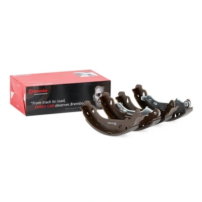 Abbildung von BREMBO S 61 525 Bremsbacken 180 32 mit Handbremshebel PEUGEOT: 206 Schrägheck, 206+ SW