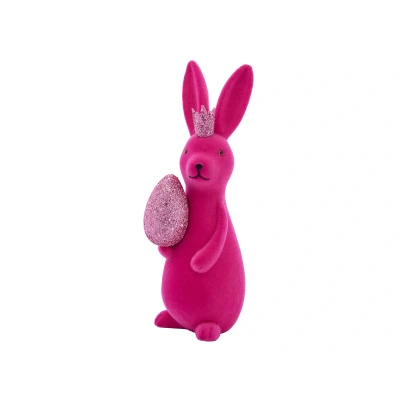 Abbildung von Werner Voß Hase mit Ei magenta 10x7x21 cm