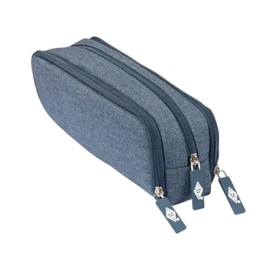 Abbildung von WEDO Federmäppchen Schlamperbox Denim mit 3 Fächern blau