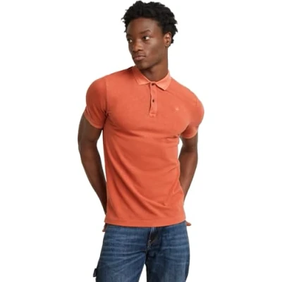 Abbildung von G STAR Dunda Overdyed Poloshirt, Herren, Größe: Small, Rusty red gd