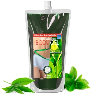 Abbildung von Grüner Tee Spirulina &amp; Meeresalgen Gel Anti Cellulite Aktivierung Packung ● und Algen Aktivierungs bleumarine Bretania 500ml