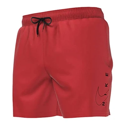 Abbildung von Nike Herren Badehose Swoosh Break 5&quot; Volley University Rot