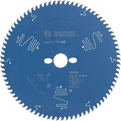 Abbildung von Bosch Professional 1x Kreissägeblatt Expert for Wood (für Holz, Sägeblatt Ø 260 x 30 2,8 mm, 80 Zähne, Zubehör Kreissäge)
