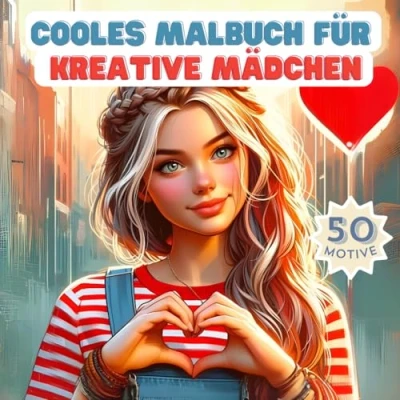 Abbildung von Cooles Malbuch für kreative Mädchen: ab 10 Jahren Mädchen Das perfekte Geschenk Power Girls