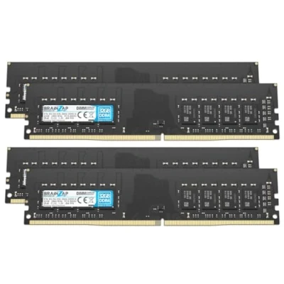 Abbildung von BRAINZAP 128GB DDR4 RAM DIMM PC4 2666V 2Rx8 2666 MHz 1.2V CL19 Computer PC Arbeitsspeicher (4X 32GB)