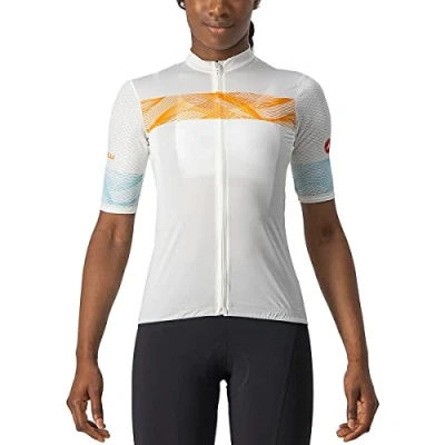Abbildung von CASTELLI 4522061 065 FENICE Jersey Sweatshirt Women&#039;s Elfenbein /Pop Orange Sky Licht XL
