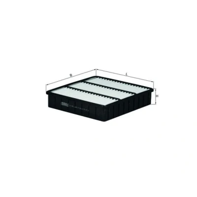 Abbildung von MAHLE ORIGINAL LX 843 Luftfilter 44,5 222 200,5 Filtereinsatz MITSUBISHI: COLT 4, Lancer Kombi, 4 Schrägheck