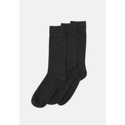Abbildung von HUGO 3 PACK Socken, Herren, Größe: 35 38, Charcoal