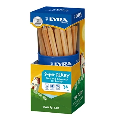 Abbildung von LYRA Super Ferby, Graphite Runddose mit 36, Graphitstiften, Graphit