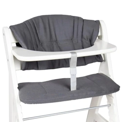 Abbildung von Hoppediz Hochstuhl Sitzkissen Set, passend für Hauck Alpha, 2 teilig, 100% Bio Baumwolle, Design Lanzarote