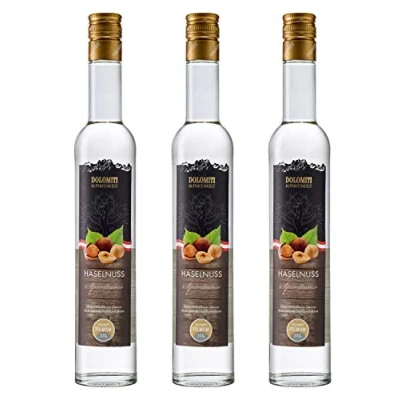Abbildung von Dolomiti Haselnuss Schnaps Premium Spirituose 35% vol. Obstbrände (3 x 0.5 l)