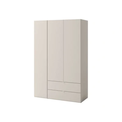 Abbildung von MIRJAN24 Kleiderschrank Sigma 3D2S SG01 (mit drei Drehtüren und zwei Schubladen) Kleiderstange, griffloses Öffnungssystem