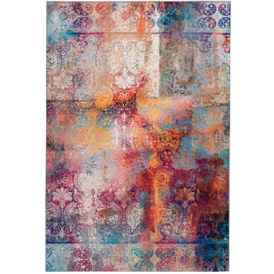 Abbildung von Home affaire Teppich &quot;Mateo&quot;, rechteckig, 6 mm Höhe, abstraktes Design im Vintage Look, florale Ornamente, flach, Kurzflor