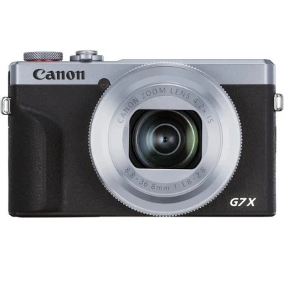 Abbildung von Canon PowerShot G7 X Mark III Digitalkamera (20,1 MP, 4,2 fach optischer Zoom, 7,5cm (3 Zoll) LCD Touchscreen klappbar, DIGIC 8, 4K, Full HD, WLAN, Bluetooth, Blendenautomatik; Zeitautomatik), silber