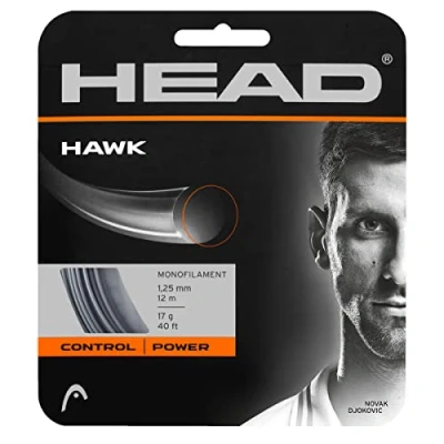 Abbildung von HEAD Unisex Erwachsene Hawk Set Tennis Saite, Grey, 18