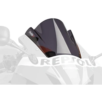 Abbildung von Puig 6478F Kuppel Racing Honda CBR600rr 13 14, Transparent/Dunkelgrau Rauch