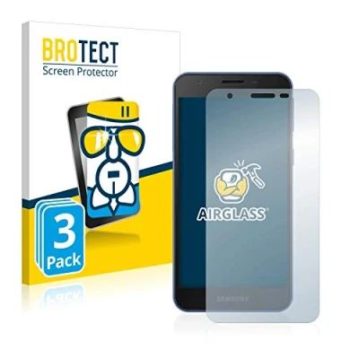 Abbildung von BROTECT Schutzglas für Samsung Galaxy A2 Core (3 Stück) Schutzfolie Panzer Folie Glas [Extrem Kratzfest 9H, Anti Fingerprint, Ultra Transparent]