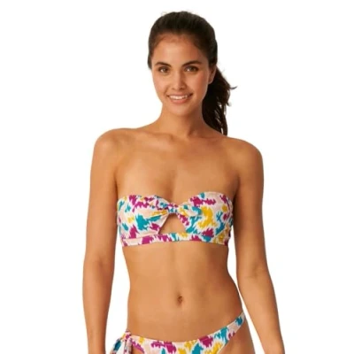 Abbildung von sloggi shore Damen Fancy Guppy Bandeau Bikini Oberteil, Brown Dark Combination, S