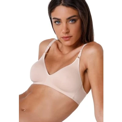 Abbildung von LOVABLE Damen Senza Ferretto Cotton Line BH, Undurchsichtige, Skin, 85C