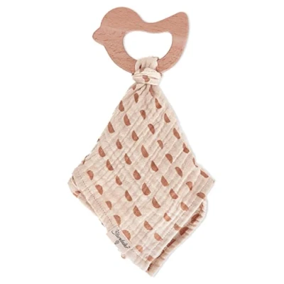 Abbildung von Sterntaler Schmusetuch Otti Beißring für Kinder, Größe: One Size, Beige