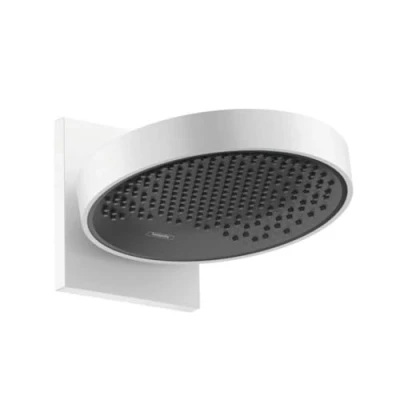 Abbildung von hansgrohe Duschkopf Regendusche Rainfinity (250mm, rund, 1 Strahlart, Wandmontage) mattweiß