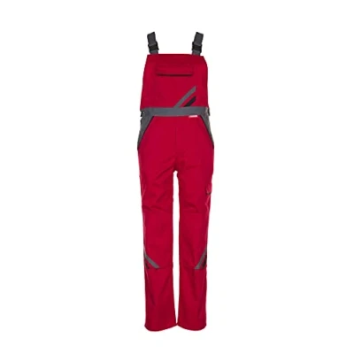 Abbildung von Planam Highline Herren Latzhose rot Schiefer schwarz Modell 2336 Größe 68