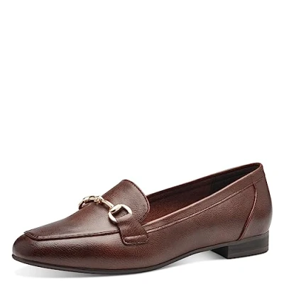 Abbildung von Marco Tozzi Slipper, Damen, Größe: 37, Chestnut Hochwertiges lederimitat
