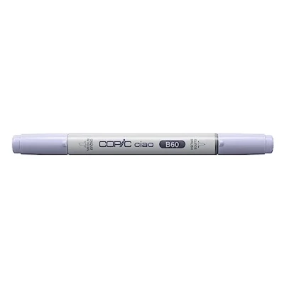 Abbildung von COPIC Ciao Marker Typ B 60, Pale Blue Gray, vielseitiger Layoutmarker, mit einer mittelbreiten und Brush Spitze