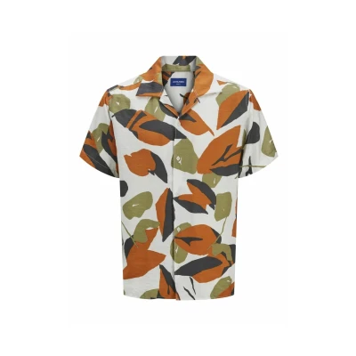 Abbildung von Jack &amp; Jones Relaxed FIT Hemd, Herren, Größe: Large, Cloud dancer