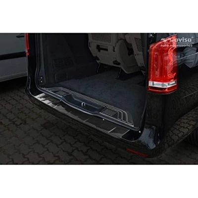Abbildung von Avisa Echtes 3D Karbon Heckstoßstangenschutz kompatibel mit Mercedes Vito/V Klasse 2014 2019 &amp; Facelift