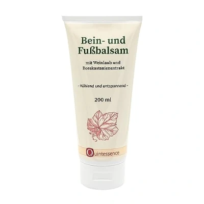 Abbildung von Quintessence Bein und Fußbalsam vegan parabenfrei 200 ml