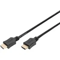 Abbildung von DIGITUS HDMI High Speed Anschlusskabel, Typ A St/St, 2.0m, Ultra HD 60p Vergoldete Kontakte Schwarz