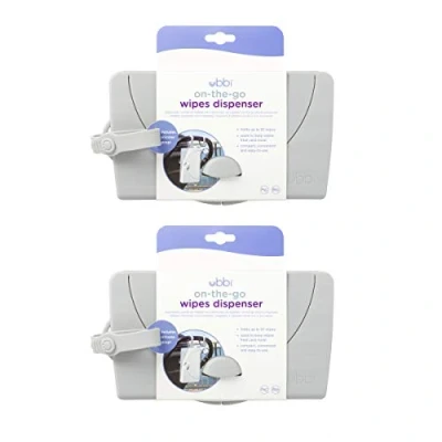 Abbildung von Ubbi On The Go Wischtuchhalter, Babygeschenk, Grau