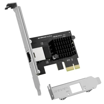 Abbildung von WAVLINK 2.5G Base T PCIe Netzwerkkarte, 2500/1000/100Mbps PCI Express Ethernet Adapter mit RTL8125B, NIC für Windows 11/10/8/8.1/7 &amp; Linux Low Profile Bracket