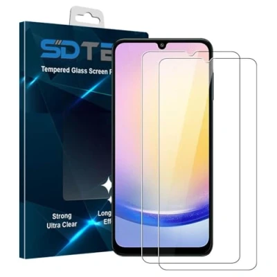 Abbildung von SDTEK *2 Pack Schutzglas für Samsung Galaxy A25 / A24, Glasfolie Hartglas Tempered Glass Screen Protector Schutzfolie Displayschutzglas