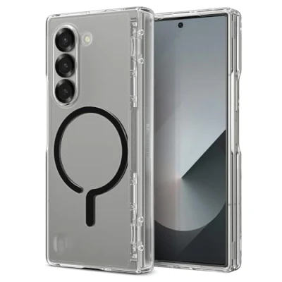 Abbildung von Spigen Ultra Hybrid Pro OneTap Metal Ring MagFit Hülle Kompatibel mit Samsung Galaxy Z Fold 6 Schwarz