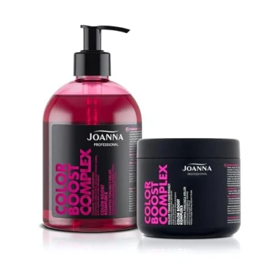 Abbildung von JOANNA Professional Color Boost Komplex Shampoo und Haarspülung SET für Frauen Farbverbessernde Neutralisierung von Unerwünschten Gelbtönen Rosa Grau &amp; warme Farbe Pink